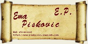 Ema Pisković vizit kartica